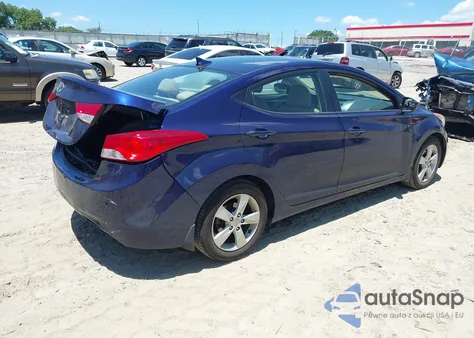 2013 Hyundai Elantra Gls z USA, uszkodzony, nr VIN 5NPDH4AE8DH258402